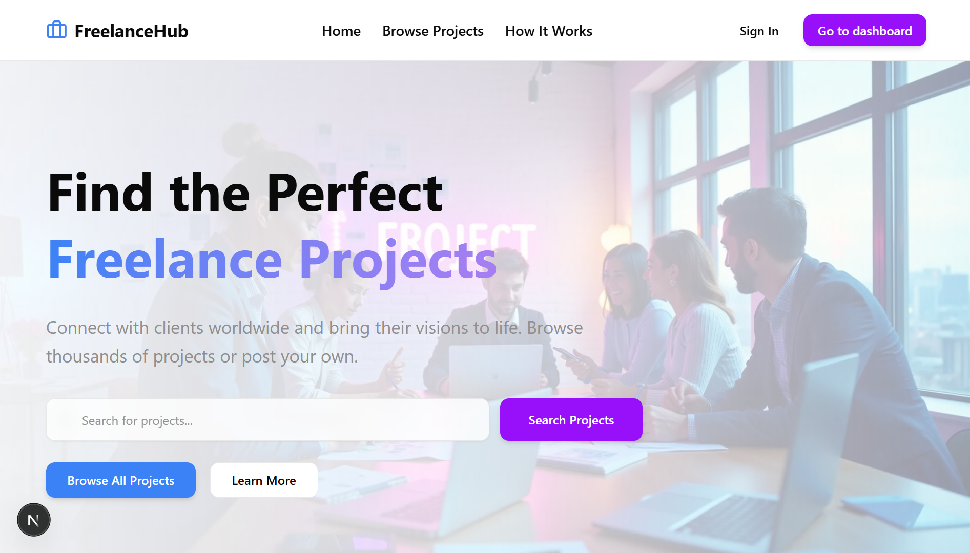 FreelanceHub screenshot